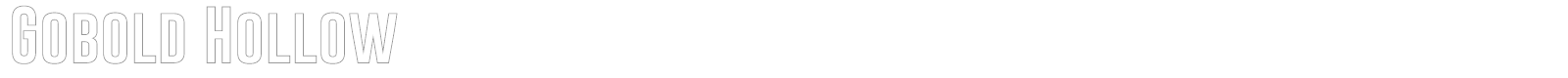 Gobold font preview